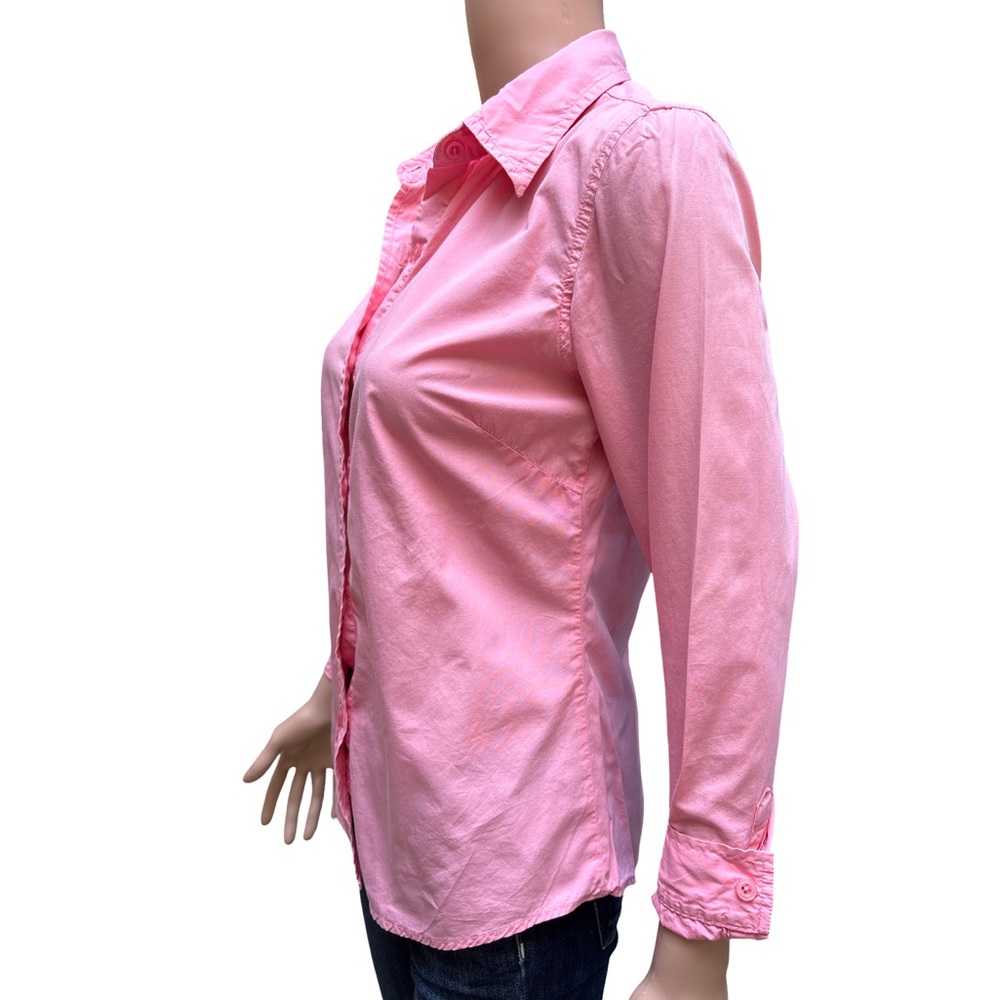 Gap Pink Women's Button-Up Long Sleeve Cotton Shirt XS - Picture 2 of 6